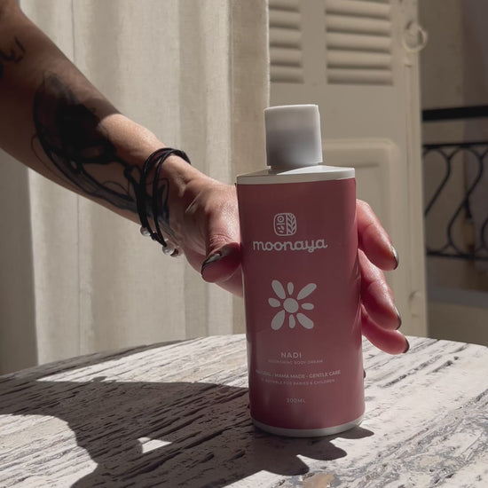 Nadi Demo Video Applying Lotion on Hand